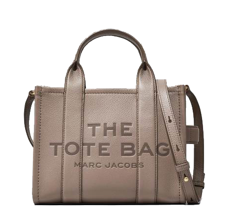 The tote bag leather mediano cemento